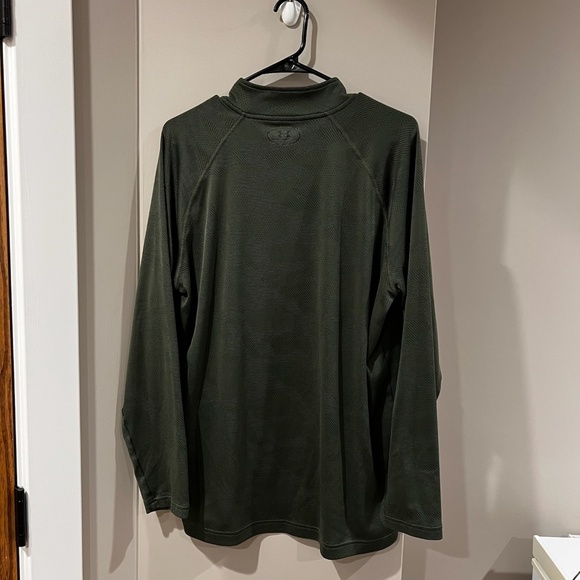 Army Green Under Armour Quarter Zip - Picture 3 of 3